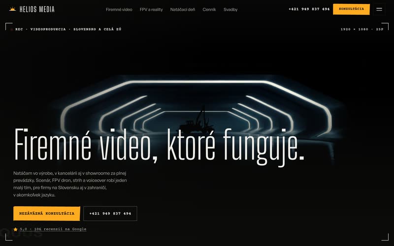 Web: Firemné video