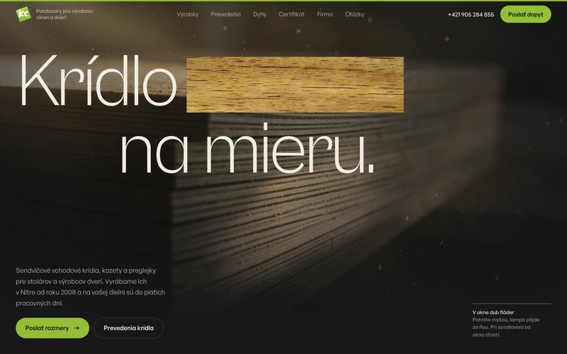 Web: Okná na mieru
