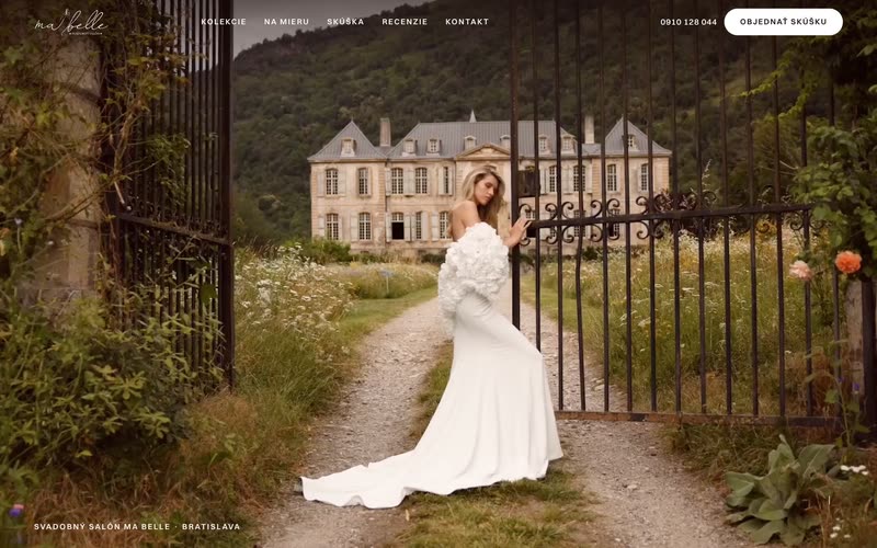 Web: Svadobný salón