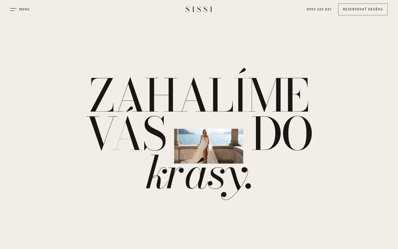 Web: Svadobný salón