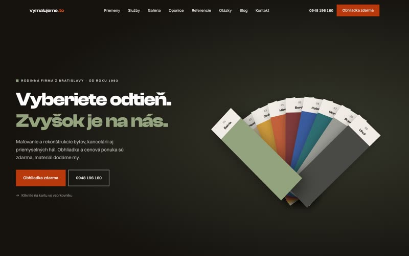 Web: Maľovanie a rekonštrukcie